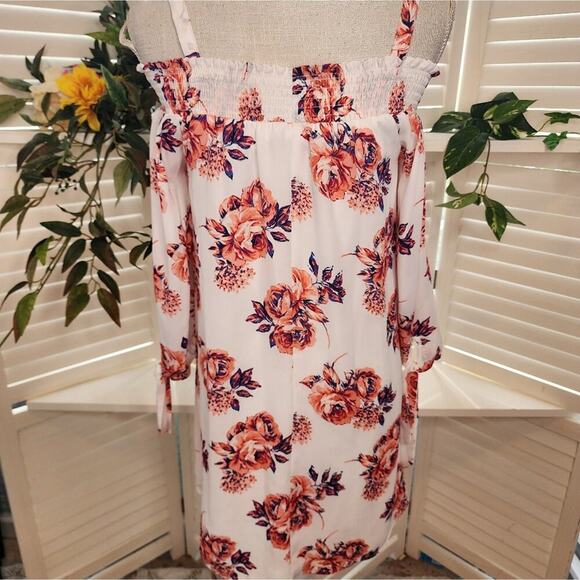 LILY ROSE NWOT ROSE OFF THE SHOULDER DRESS SIZE MED - Picture 3 of 7